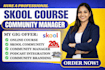 create skool online course, setup skool community, skool community management