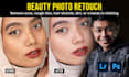 retouch skin and remove the red vein