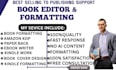 do book formatting, ebook editing, book cover design, kindle ebooks format