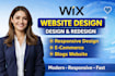 design or redesign a professional wix website with wix store