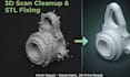 scan raw data fix mesh, stl file repair, edit 3d head, bust, face 3d printing