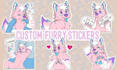 draw custom furry telegram and discord stickers