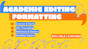 edit, proofread, and format your academic and add references