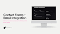 add a contact form with email integration to your website