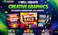 create creative graphics for events, promotions, and events