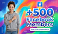 increase facebook 500 members fast