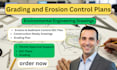 do grading plan, erosion sediment control plan environmental engineer drawing