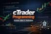 develop custom ctrader cbots and indicators in c sharp or python
