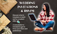design your wedding invitations