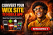 convert your wix website into pro android and ios mobile app