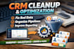 clean up your CRM system