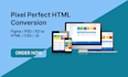 convert psd figma xd to pixel perfect html css
