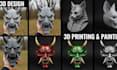 design 3d print paints and ship 3d custom mask and element 3d printable mask