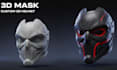 do 3d mask 3d helmet cosplay helmet mask model custom 3d mask helmet