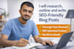research, outline, and write SEO effective blog posts