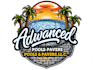 professional swimming pool and pool service logo design