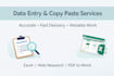 do accurate data entry