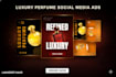 design elegant fragrances social media posts