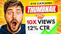 design viral and eye catching high ctr youtube thumbnails
