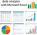 do excel data analysis with insights, charts and statistical summary