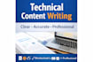 write clear and professional technical content and documentation