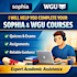 do your sophia and wgu courses