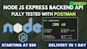 develop fast nodejs backend API with express and mongodb