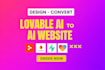 develop and fix lovable website, lovable ecommerce, supabase, mvp, lovable dev