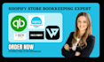 setup shopify bookkeeping clean up quickbooks webgility true profit a2x xero