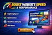 optimize website speed and performance for wordpress, shopify and custom sites