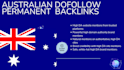 do 50 dofollow  australian au backlinks  site permanent