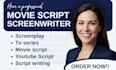 write movie script screenplay screenwriting feature film script tv pilot