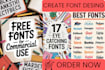create custom font design or typeface in ttf and otf format