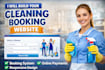 create a modern cleaning service booking website