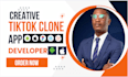 develop a tiktok live streaming app with video, chat, gifts and monetization