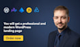 create a modern and professional wordpress landing page