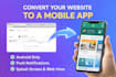 convert your website into android app using web view