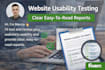 test your website and provide clear usability feedback