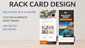 design professional rack card , dl flyer , fact sheet ,salesheet and direct mail