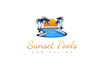 do unique swimming pool, pool cleaning, pool service logo design
