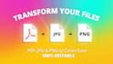 convert PDF jpg png into fully editable canva design