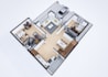 convert 2d floor plan to a realistic 3d floor plan