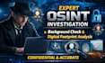 do osint private investigation, background check and digital footprint analysis