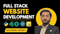 be your web developer python, django, flask, fastapi, react