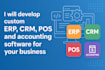 build custom erp and CRM software for retail or manufacturing business
