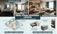 design your modern small studio apartment