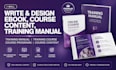 write and design, course content, training manual or course PDF