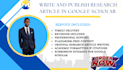 write and publish research article in google scholar