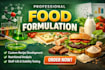 food scientist, recipe development, supplement formulation