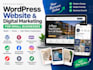 a wordpress website and digital presence for a small business